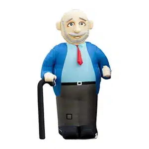 Abraham met wandelstok klassiek 2.8 meter hoog