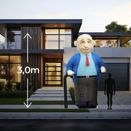 Abraham met wandelstok 3 meter