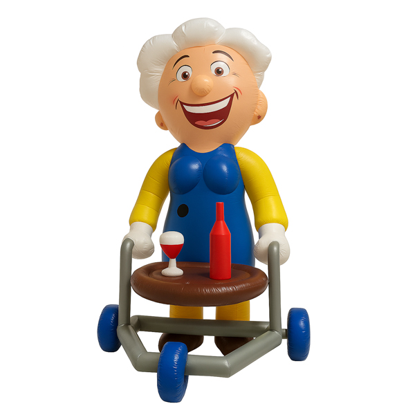 Opblaasbare Sarah met Rollator 3,5 meter